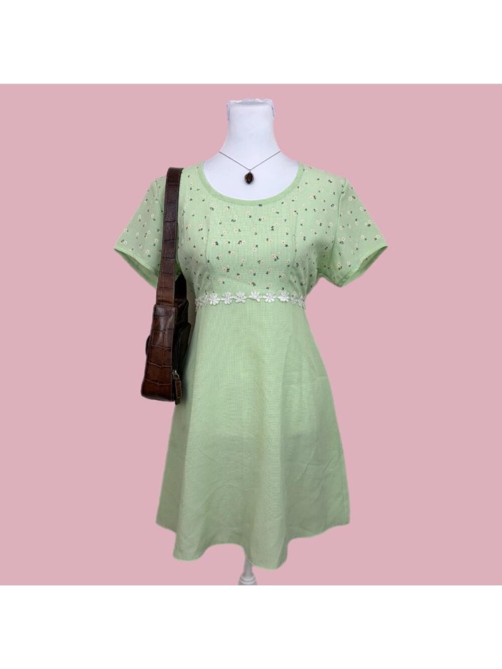 y2k ditsy floral coquette dress